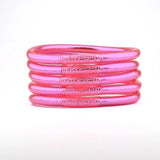 Maison IZEL - Buddhistisches Mantra Armband, neonpink