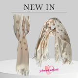 Schal "LOVELY HEART", vanille