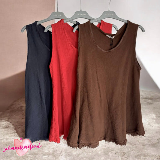 Leinen Top "BELL-SHAPED"