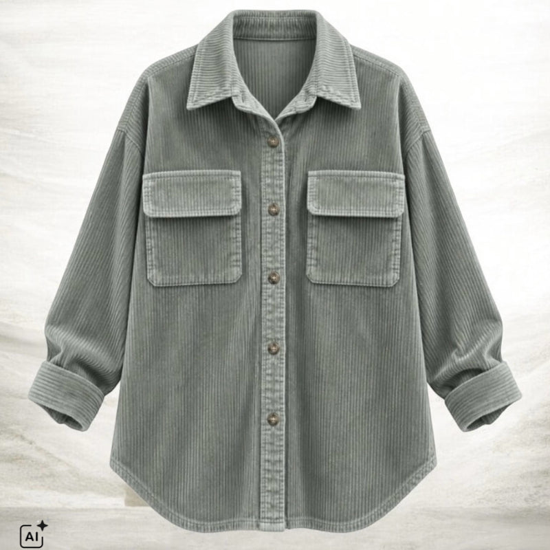 Cordjacke "MELLY", khaki