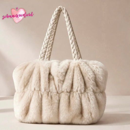 Felltasche "MINK", beige