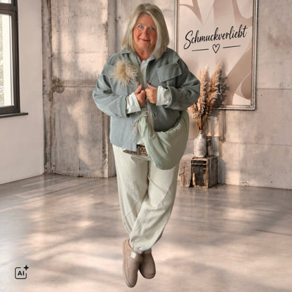 Cordjacke "MELLY", khaki