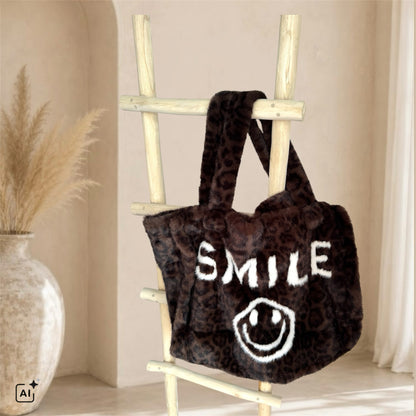 Plüschtasche Shopper "SMILE"