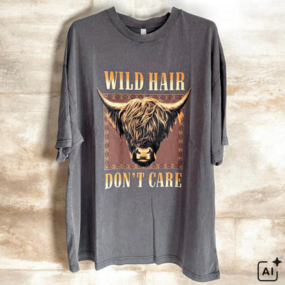 ESVIVID T-Shirt "WILD HAIR", grau