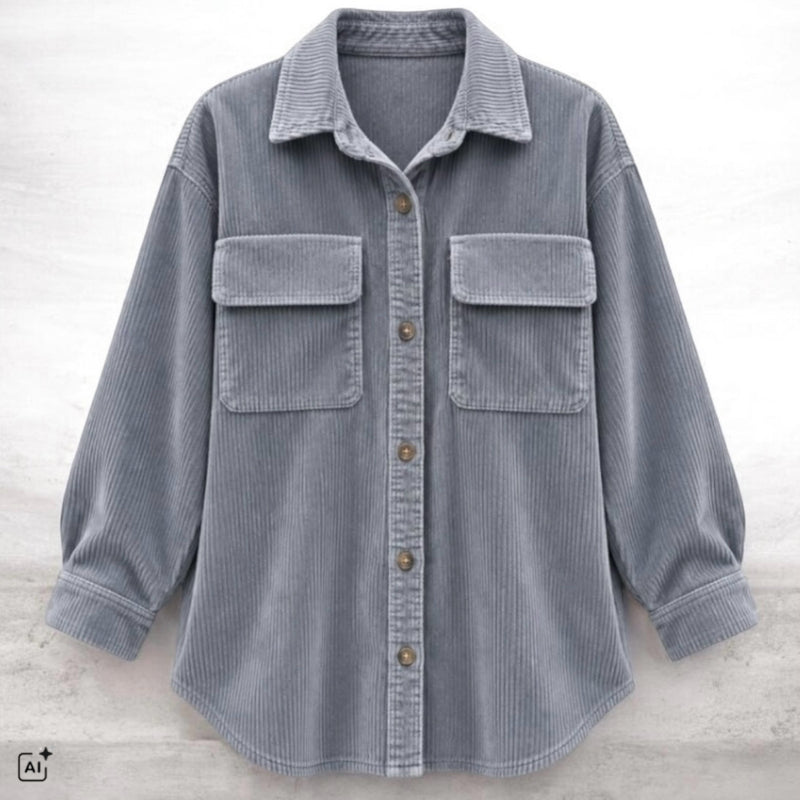 Cordjacke "MELLY", grau