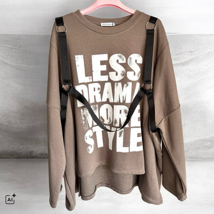 Sweater "MORE SYLE", schlamm