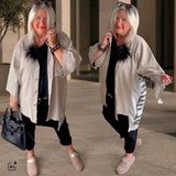 Denim Jacke "HORIZON", taupe
