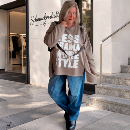 Sweater "MORE SYLE", schlamm
