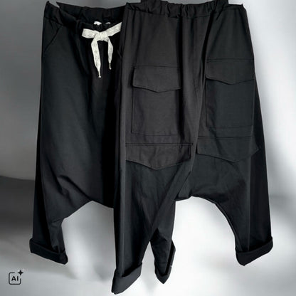 Baggy Hose „BACK FLAP“ ✦✼ mit Zierkordel