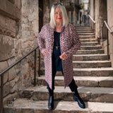 Strickjacke | Cardigan "COZY LEOPARD", rosa