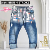 SEXY WOMAN Jeans "BRUSH STROKE"