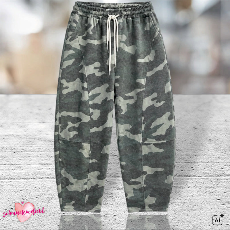 weiche Bottle Hose "CAMOUFLAGE", olive