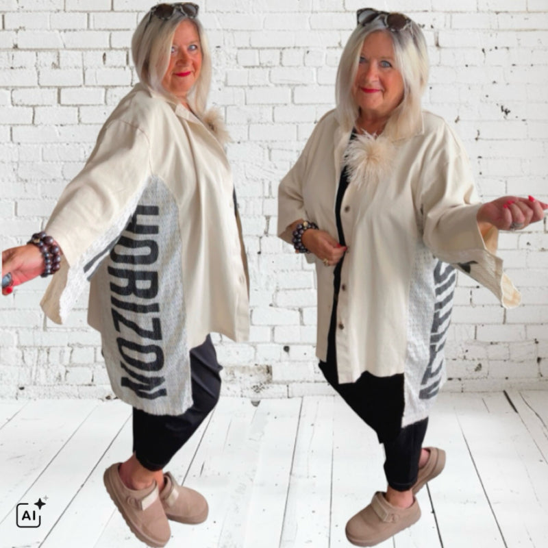 Denim Jacke "HORIZON", vanille