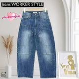 SEXY WOMAN Jeans "WORKER STYLE" mit Barrel-Bein