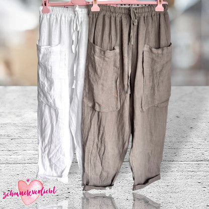 Leinen Hose "BIG POCKETS"