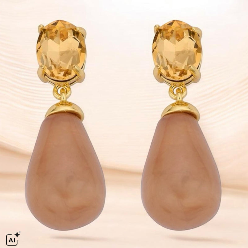 BIBA Ohrringe "PREPPY", beige