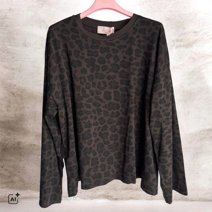 Longsleeve "ALWAYS LEO", schoko