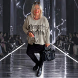 Sweater "MEMORIES" mit Glitzer, schlamm