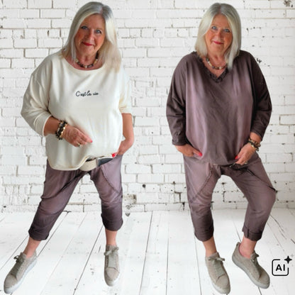 Sweat Baggy Hose "STONE WASHED"