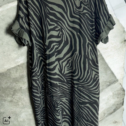 Shirt Kleid "ZEBRA", olive