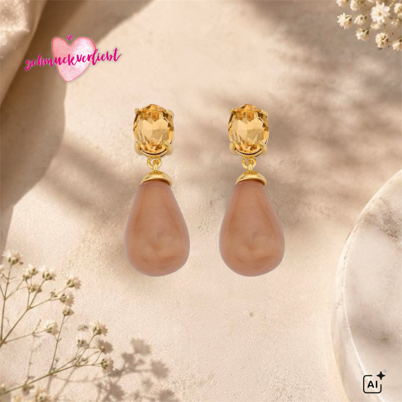 BIBA Ohrringe "PREPPY", beige