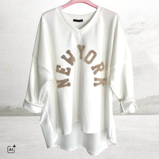 Sweater "NEW YORK", weiß