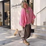 Pullover "STRIPES BATWING", rosa