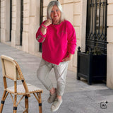 Sweater "CHICAGO", fuchsia