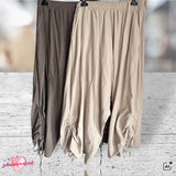 Feincord wide leg Hose "FLUID"