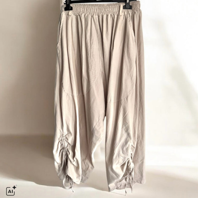Feincord wide leg Hose "FLUID"