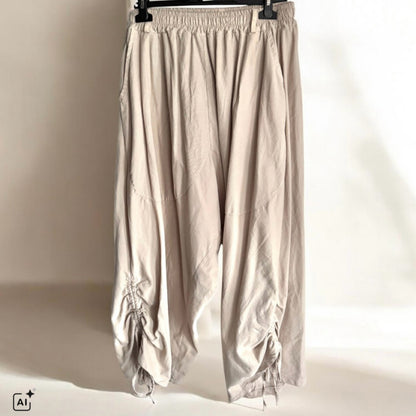 Feincord wide leg Hose "FLUID"