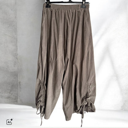 Feincord wide leg Hose "FLUID"