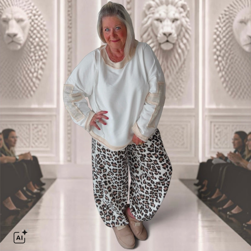Pumphose "ALADIN", LEO-beige