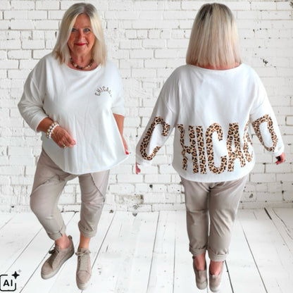 Sweater "CHICAGO", weiß