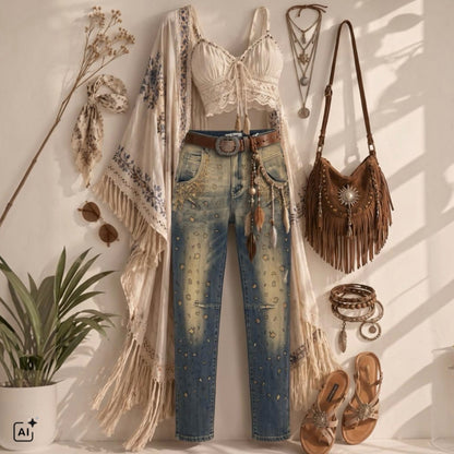 SEXY WOMAN Jeans "BOHO LEO"