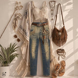 SEXY WOMAN Jeans "BOHO LEO"