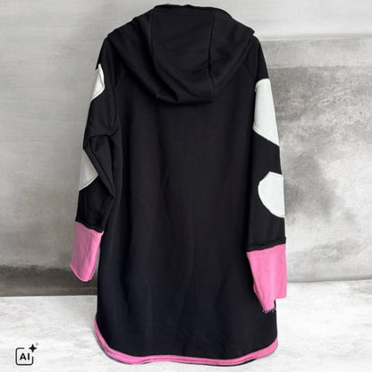 Hoodie "HEART PATCH", schwarz