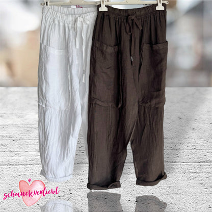 Leinen Hose "BIG POCKETS"