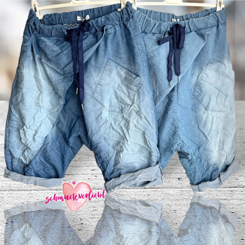 Jeans Baggy Bermuda "WRAP" (lieferbar ab 29.05.)