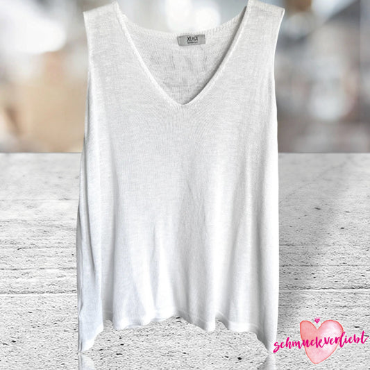 Strick Top "BASIC", weiß