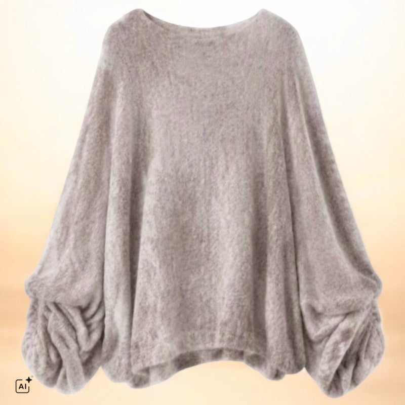 ZETA OTTO Pullover "BATWING", taupe