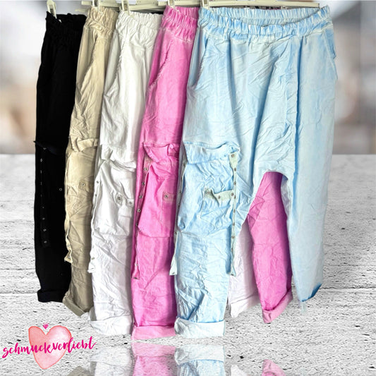 Baggy Hose "CARGO" mit Glitzernieten