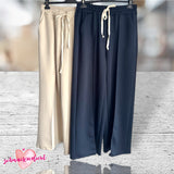 Viskose Hose "COZY" mit Biese