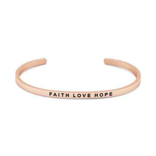 The Simple Pledge 07 Rosegold Faith Love Hope