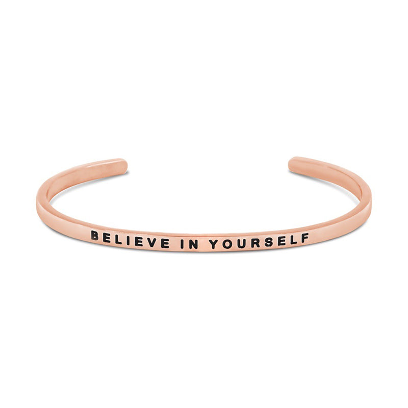 The Simple Pledge 22 Rosegold Believe In Yourself