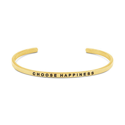 The Simple Pledge 27 Gold Choose Happiness
