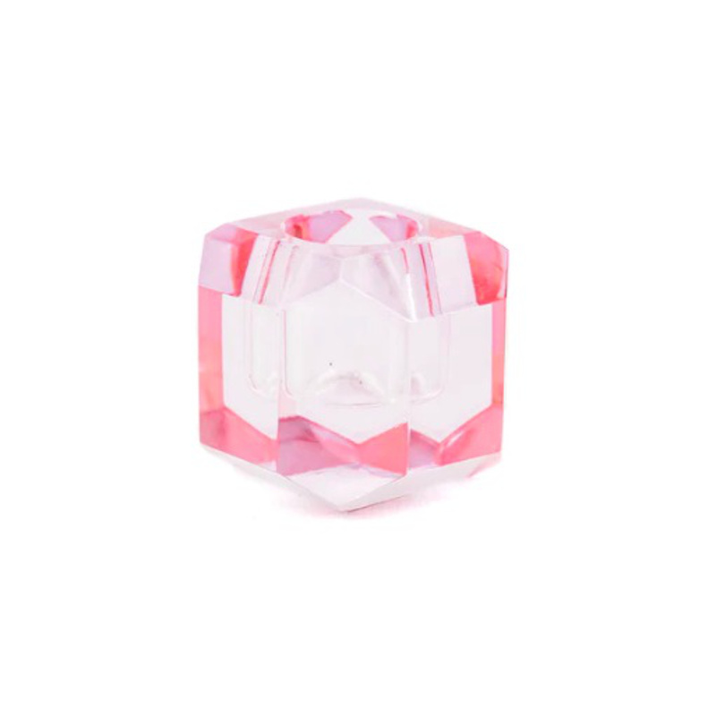Hv Crystal Candleholder Pink Sku202839